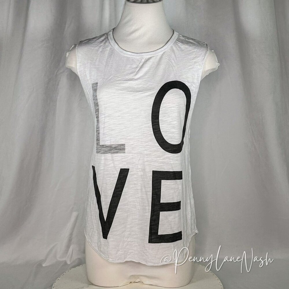 Tyler Jacobs LOVE Slub Muscle Tank Top White - Picture 2 of 8